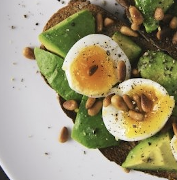 Eggs toast andd species