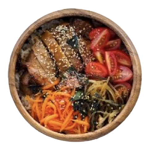 Salad with sesame seeds